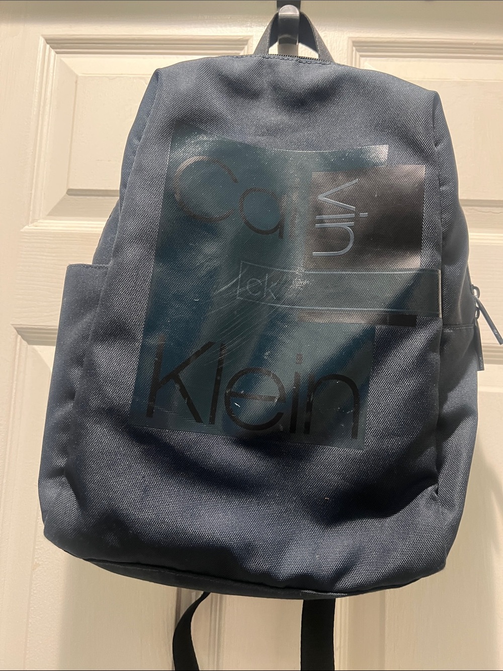 Calvin Klein Unisex Dark Blue Logo Backpack